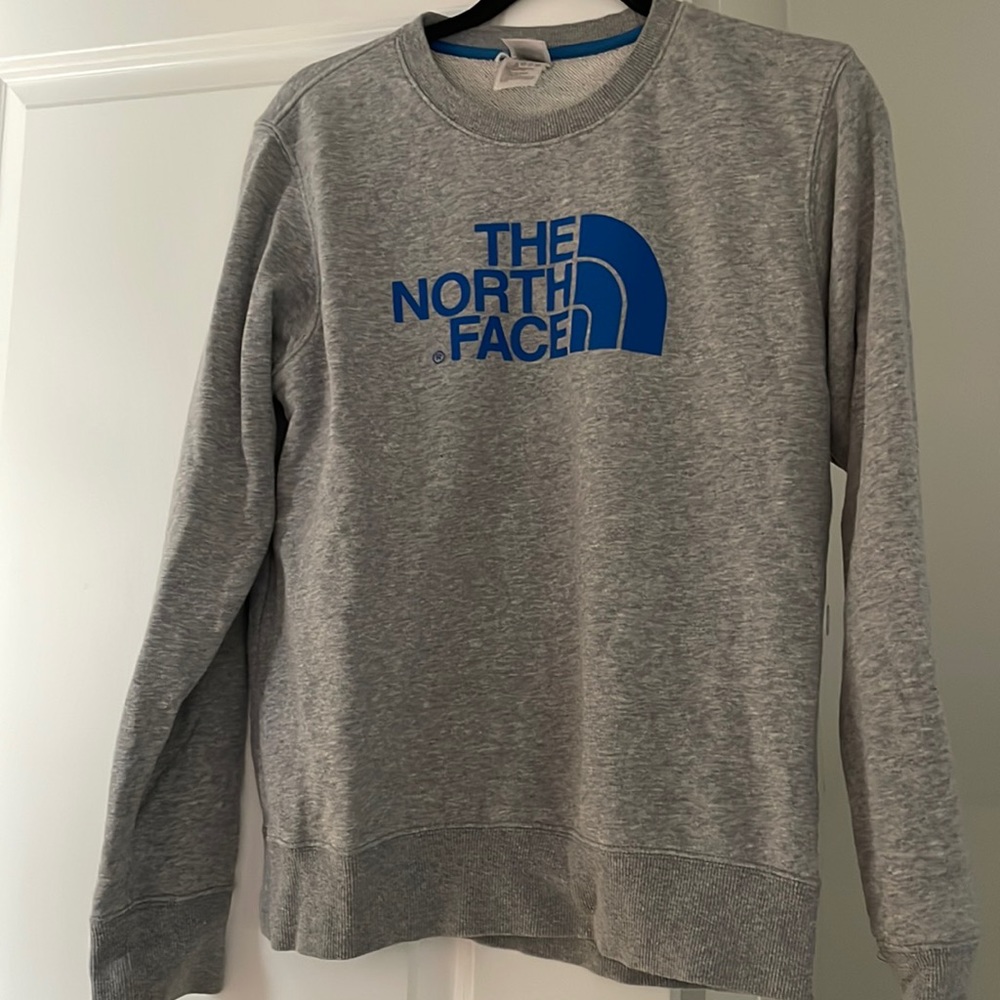North Face logo crew neck sweatshirt